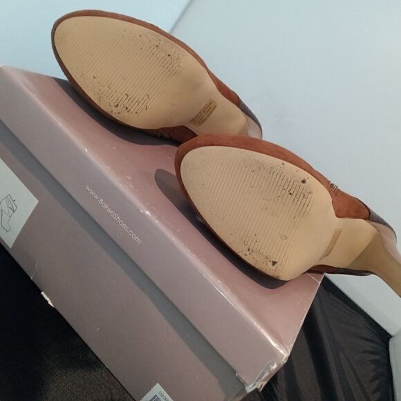 💯🔥BAKERS KATERINA SUEDE LEATHER BOOTIES 3" HEELS WOMEN'S SIZE 9.5- Gently Wor - Picture 5 of 11